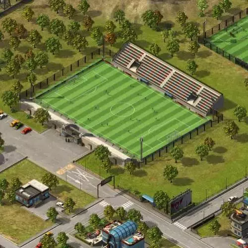 Schlichter Fußballplatz 