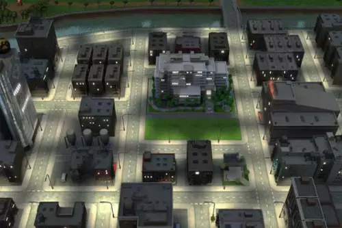 Krankenhauskomplex von oben