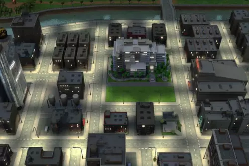 Krankenhauskomplex von oben