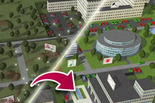 Vorher - Nachher Bürogebäude