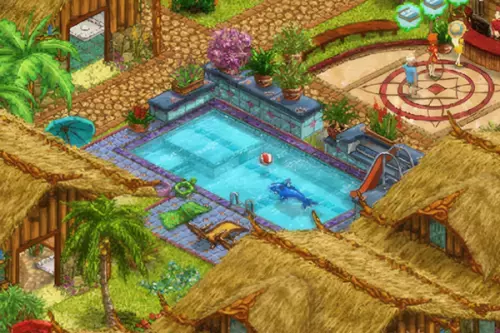 My Sunny Resort - Pool mit Delfin