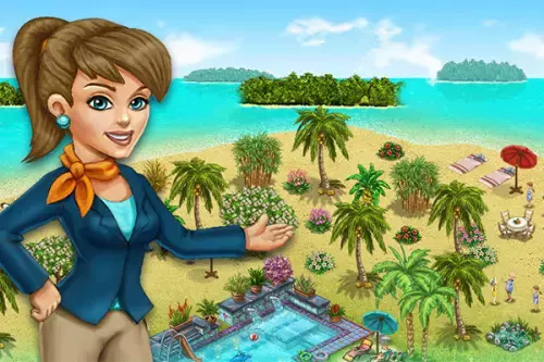 My Sunny Resort - Hotelmitarbeiterin präsentiert das Resort