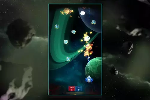 Action Spiel - Galaxy Splitter - Kampf zweier Raumschiffe