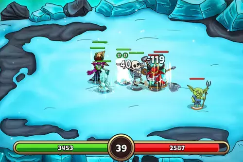 Minion Kampf in einer Eis-Arena