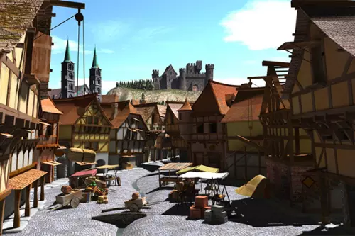 Kapi Regnum - Vieille ville avec étals de marché