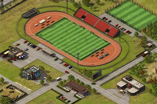 kleines Fußballstadion