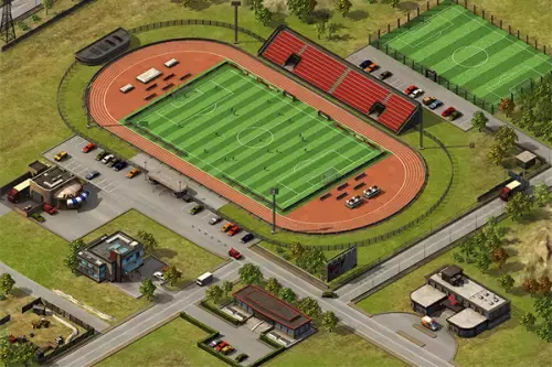 kleines Fußballstadion