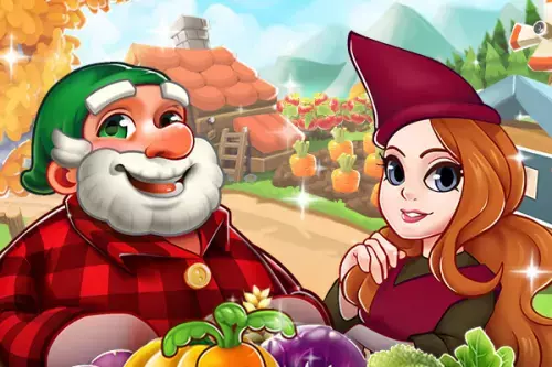 Wurzelimperium Zwerg und Frau mit Hut