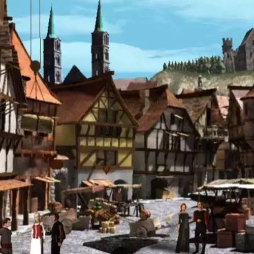 Marktplatz im Mittelalter