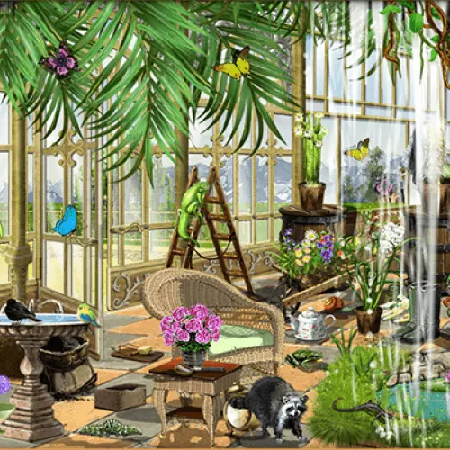 Wimmelbild Orangerie