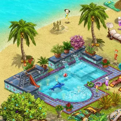 Hotel Pool im Strandresort